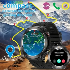 SENBONO New GPS Smart Watch Display Built-in GPS Bluetooth Waterpro