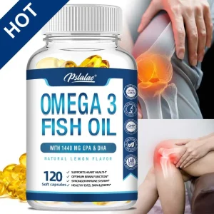 Omega 3 Fish Oil - Support Brain  Improve Memory - 120 Capsules