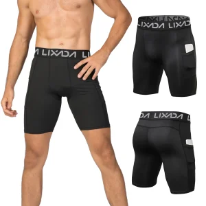 Lixada 3 Pack Men Shorts Active Workout with Pocket